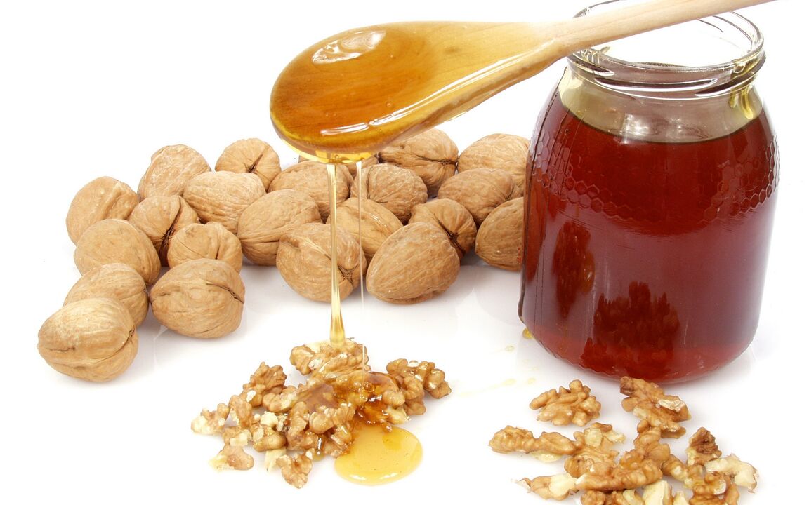 walnuts with honey for potency