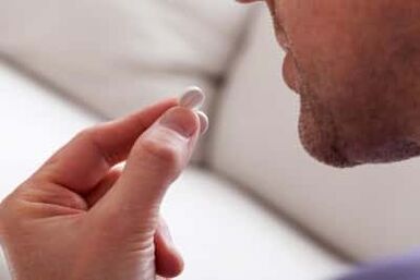 Taking pills to treat a potential disorder